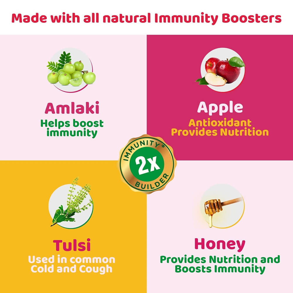 Zandu ImmU Tasty Ayurvedic Soft Chews For Kids Mango Flavour Zandu ImmU Tasty Ayurvedic Soft Chews For Kids Mango Flavour