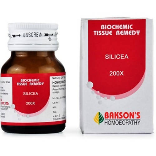 Bakson's Homeopathy Silicea Biochemic Tablets Bakson's Homeopathy Silicea Biochemic Tablets