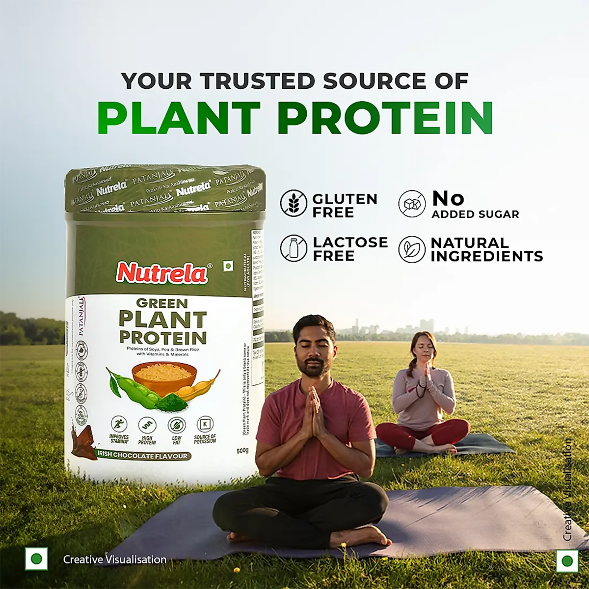Patanjali Nutrela Green Plant Protein Chocolate Flavour Patanjali Nutrela Green Plant Protein Chocolate Flavour