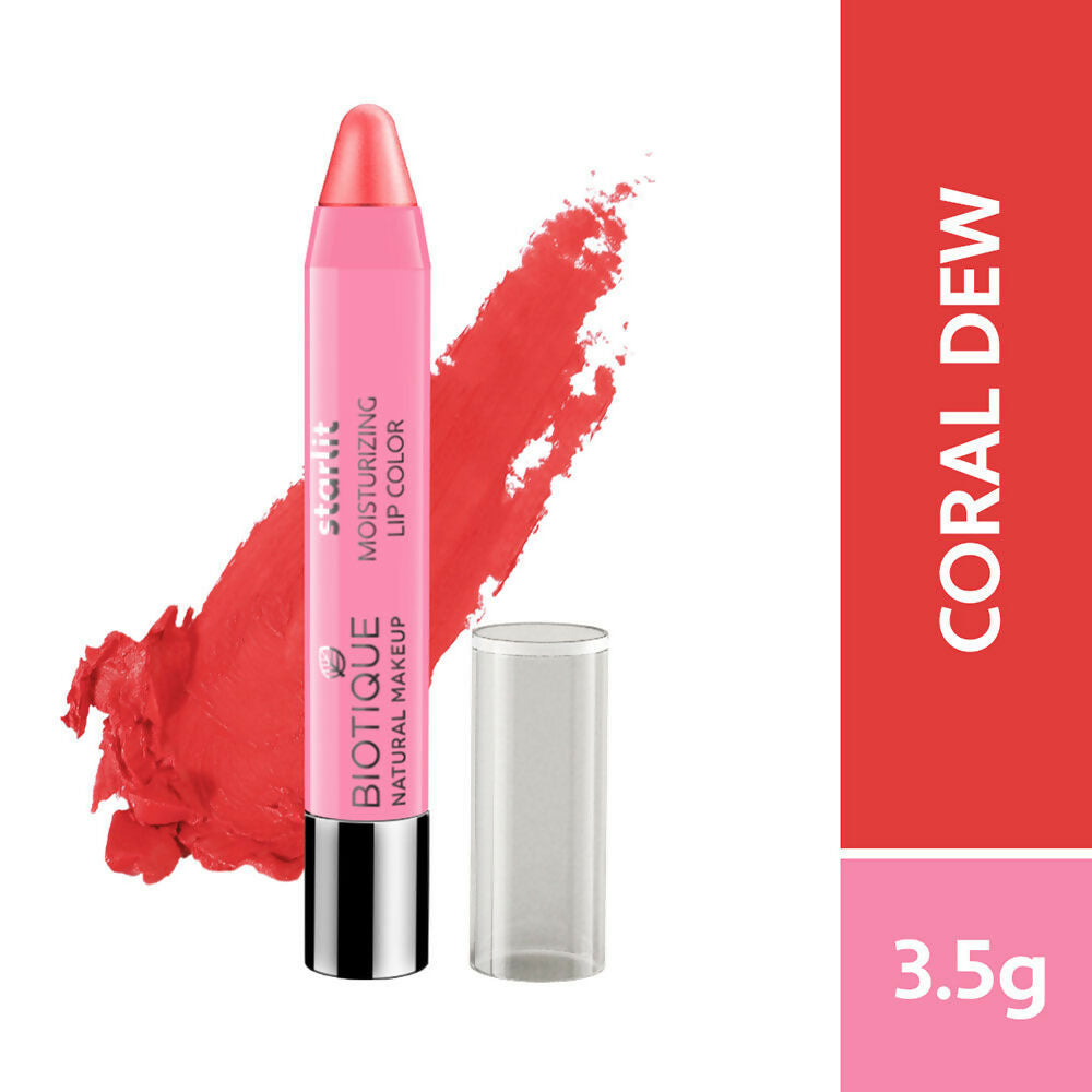 Biotique Starlit Moisturising Lipstick - Coral Dew Biotique Starlit Moisturising Lipstick - Coral Dew