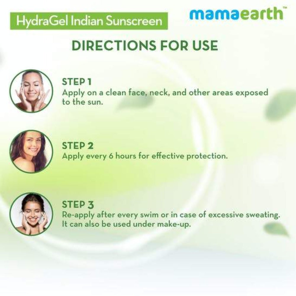 Mamaearth HydraGel Indian Sunscreen For Sun Protection Mamaearth HydraGel Indian Sunscreen For Sun Protection