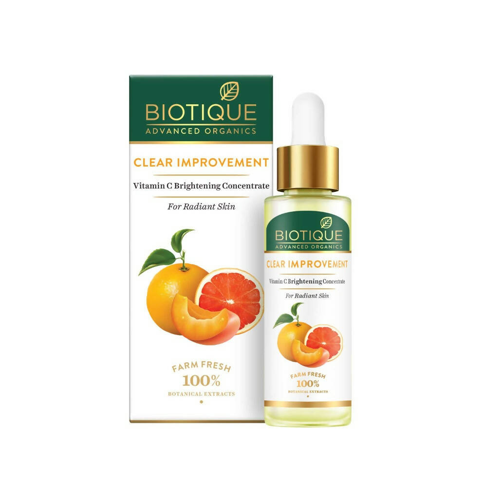 Biotique Advanced Organics Clear Improvement Vitamin C Brightening Concentrate - Safuron