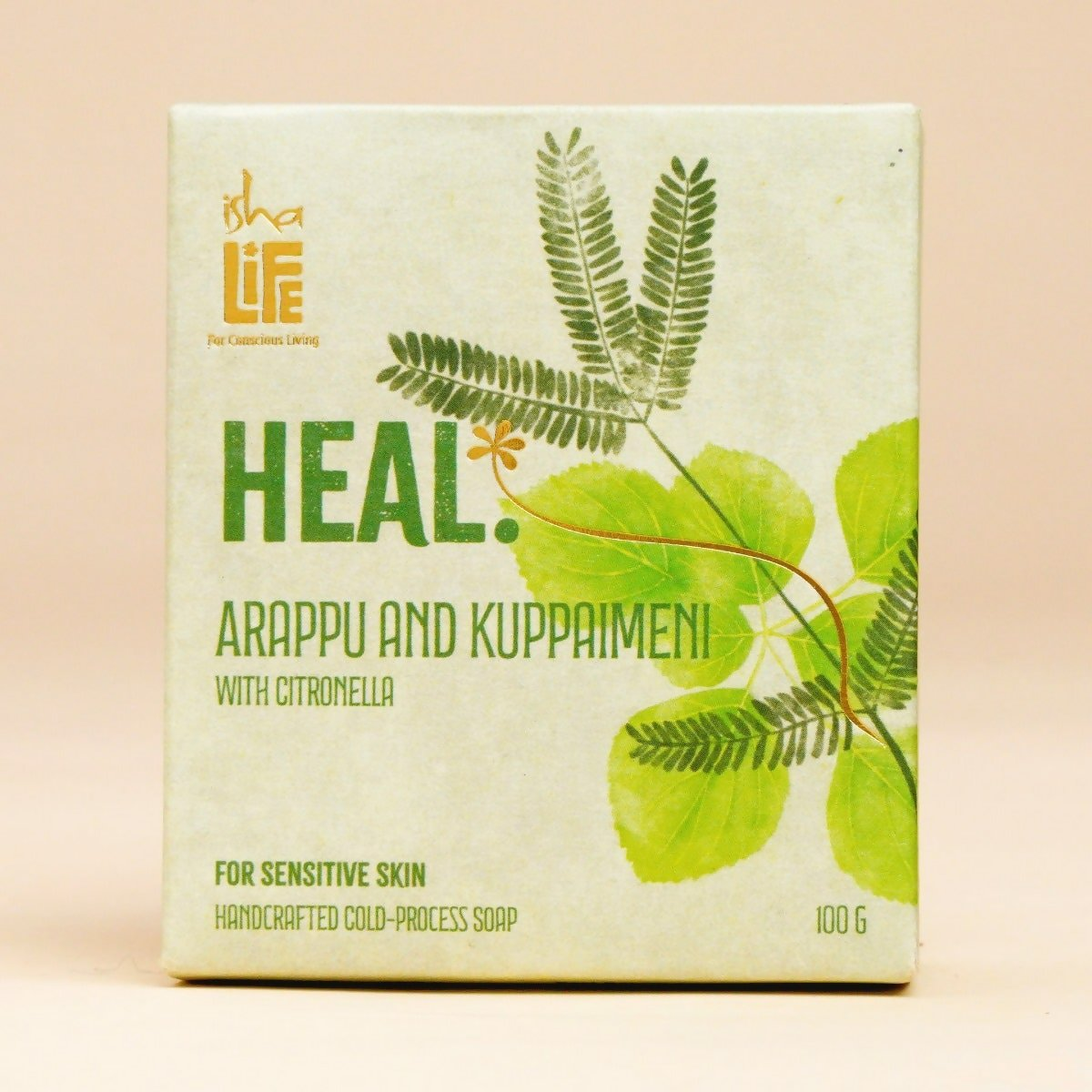 Isha Life Heal. Arappu And Kuppaimeni With Citronella Handcrafted Soap Isha Life Heal. Arappu And Kuppaimeni With Citronella Handcrafted Soap