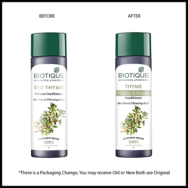 Biotique Bio Thyme Volume Conditioner For Fine & Thinning Hair Biotique Bio Thyme Volume Conditioner For Fine & Thinning Hair