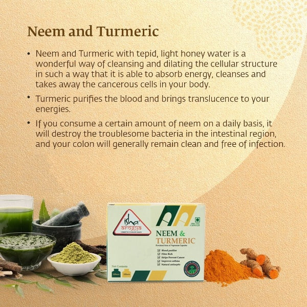 Isha Life Neem and Turmeric Capsules Isha Life Neem and Turmeric Capsules
