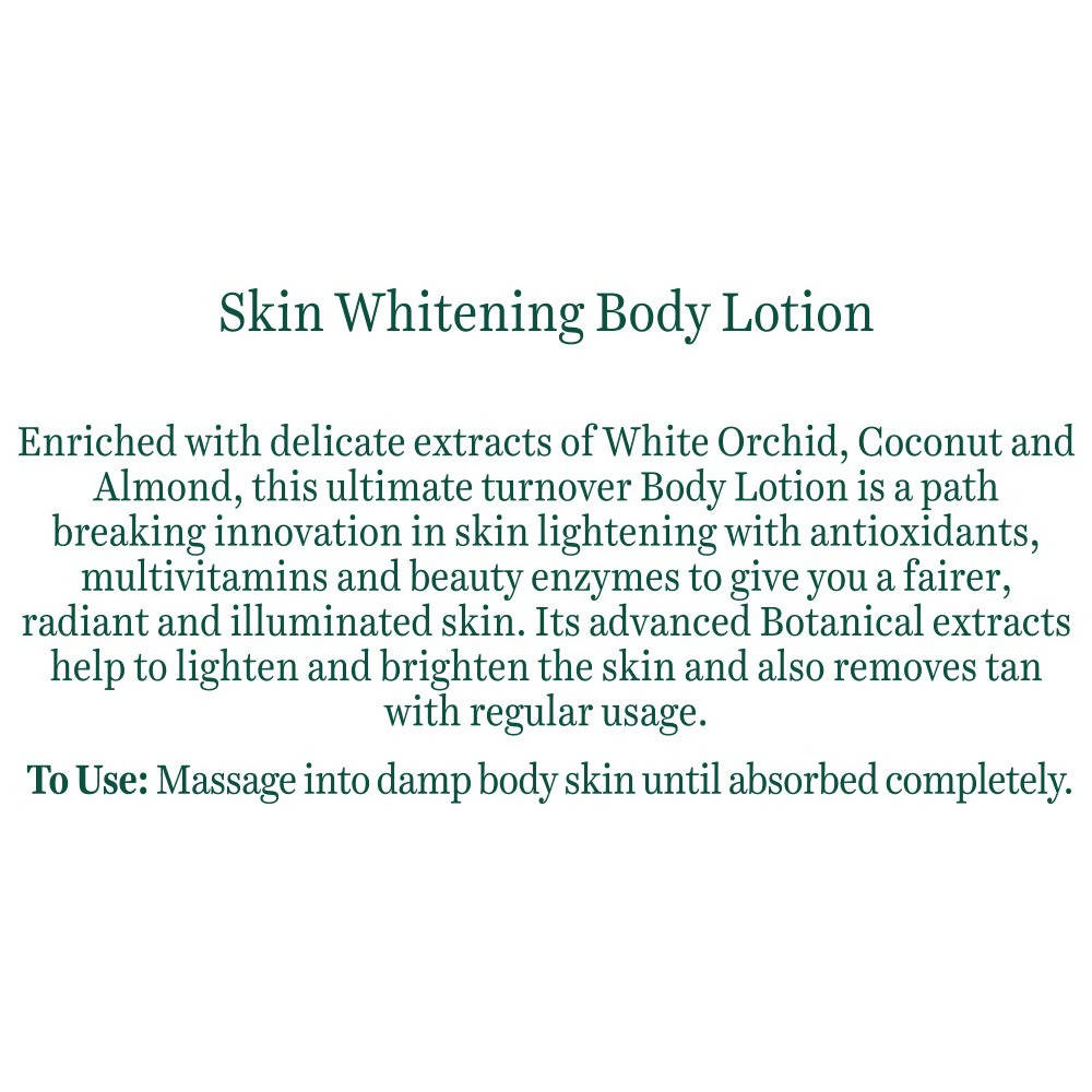 Biotique Advanced Ayurveda Bio White Orchid Skin Whitening Body Lotion Biotique Advanced Ayurveda Bio White Orchid Skin Whitening Body Lotion