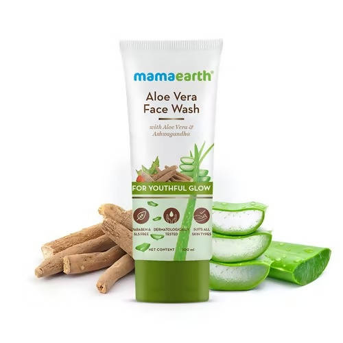 Mamaearth Aloe Vera Face Wash For Youthful Glow Mamaearth Aloe Vera Face Wash For Youthful Glow