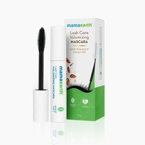 Mamaearth Lash Care Volumizing Mascara with Castor Oil & Almond Oil Mamaearth Lash Care Volumizing Mascara with Castor Oil & Almond Oil