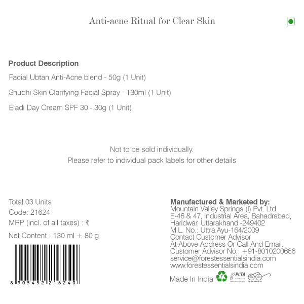 Forest Essentials Anti-acne Ritual for Clear Skin Forest Essentials Anti-acne Ritual for Clear Skin
