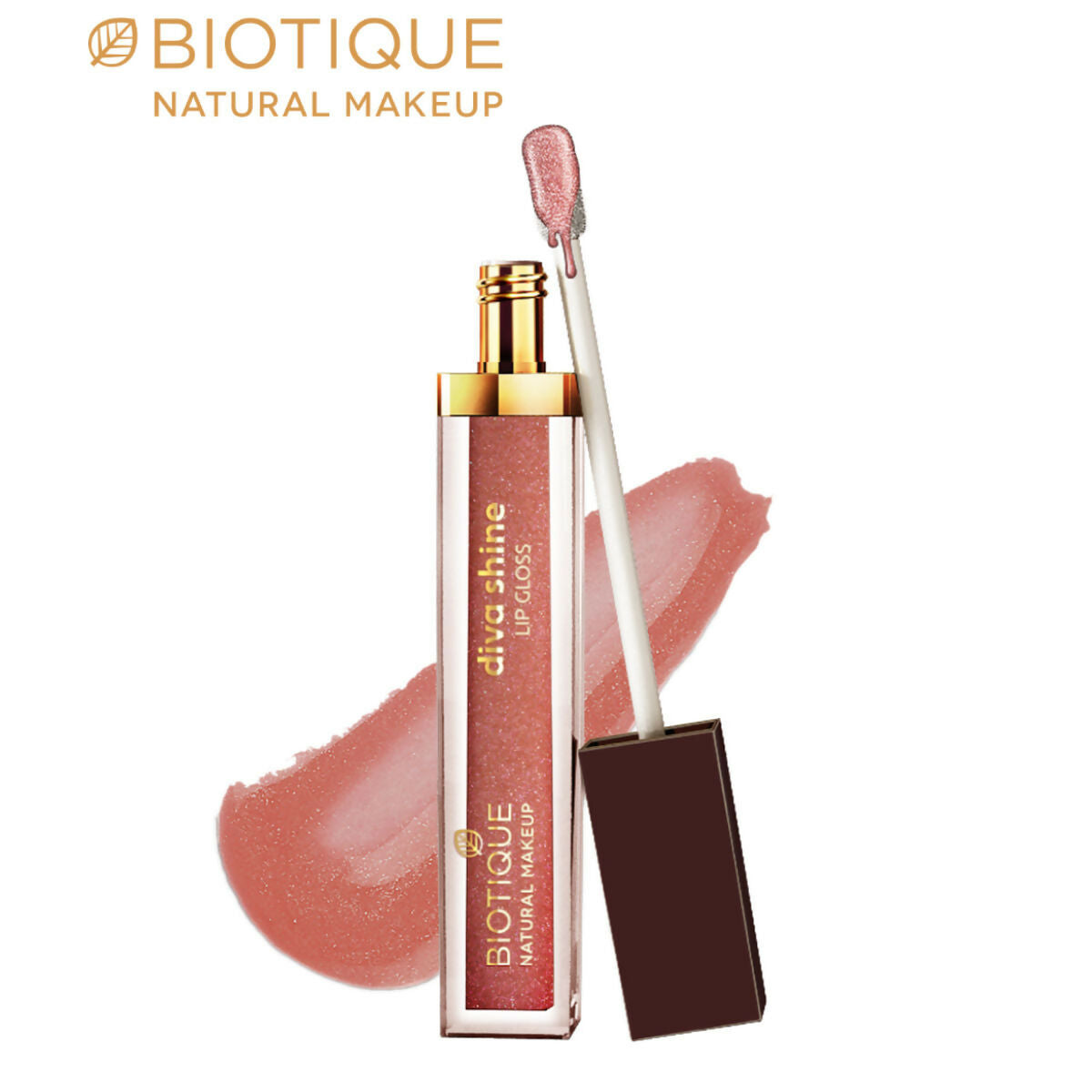 Biotique Diva Shine Lip Gloss - Naughty Nude Biotique Diva Shine Lip Gloss - Naughty Nude