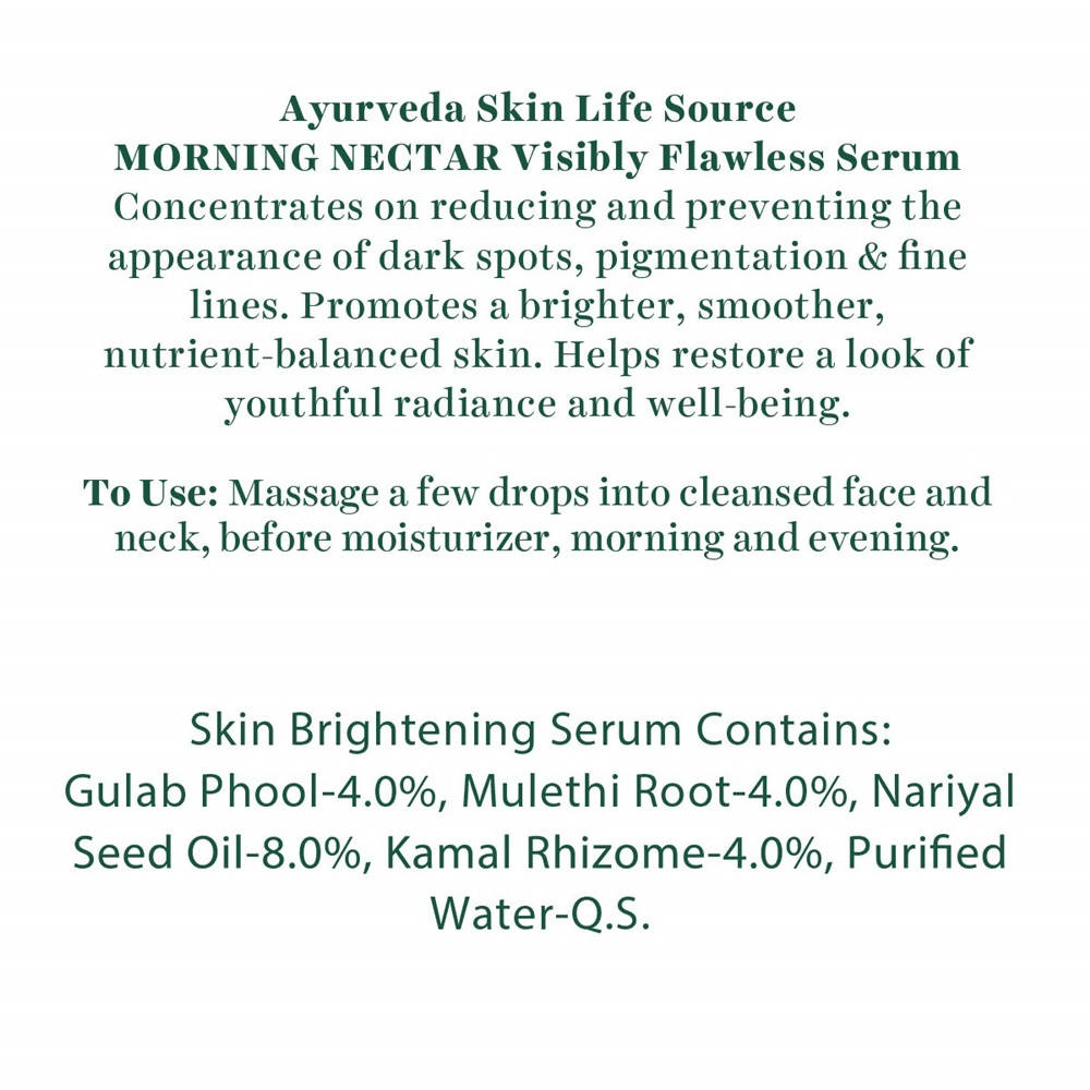 Biotique Advanced Ayurveda Bio Morning Nectar Visibly Flawless Serum Biotique Advanced Ayurveda Bio Morning Nectar Visibly Flawless Serum