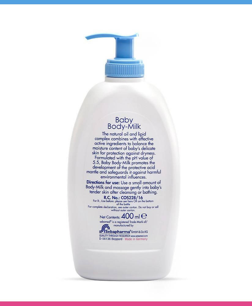 Sebamed Baby Body Milk For Dry Skin, Daily Moisturisation Sebamed Baby Body Milk For Dry Skin, Daily Moisturisation