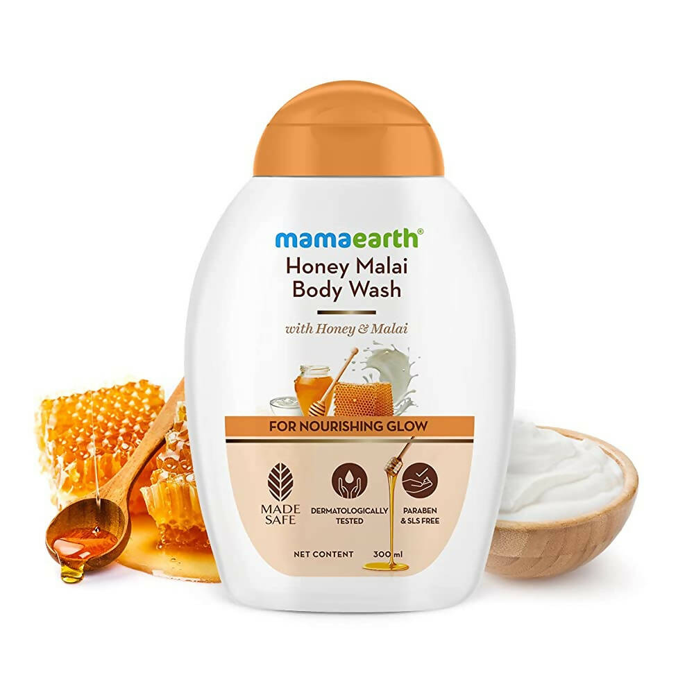 Mamaearth Honey Malai Body Wash for Nourishing Glow Mamaearth Honey Malai Body Wash for Nourishing Glow