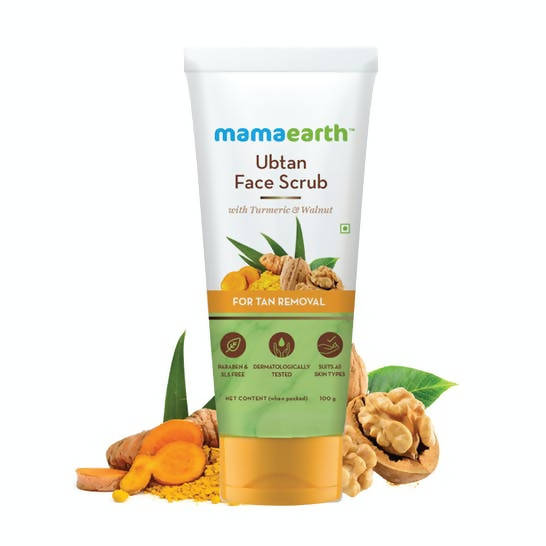 Mamaearth Ubtan Face Scrub with Turmeric & Walnut for Tan Removal Mamaearth Ubtan Face Scrub with Turmeric & Walnut for Tan Removal