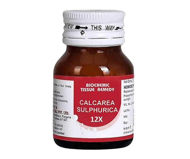 Bakson's Homeopathy Calcarea Sulphurica Biochemic Tablets Bakson's Homeopathy Calcarea Sulphurica Biochemic Tablets
