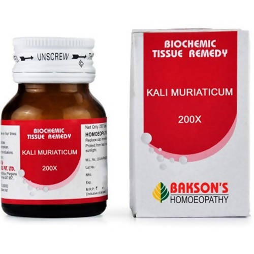 Bakson's Homeopathy Kali Muriaticum Biochemic Tablets Bakson's Homeopathy Kali Muriaticum Biochemic Tablets