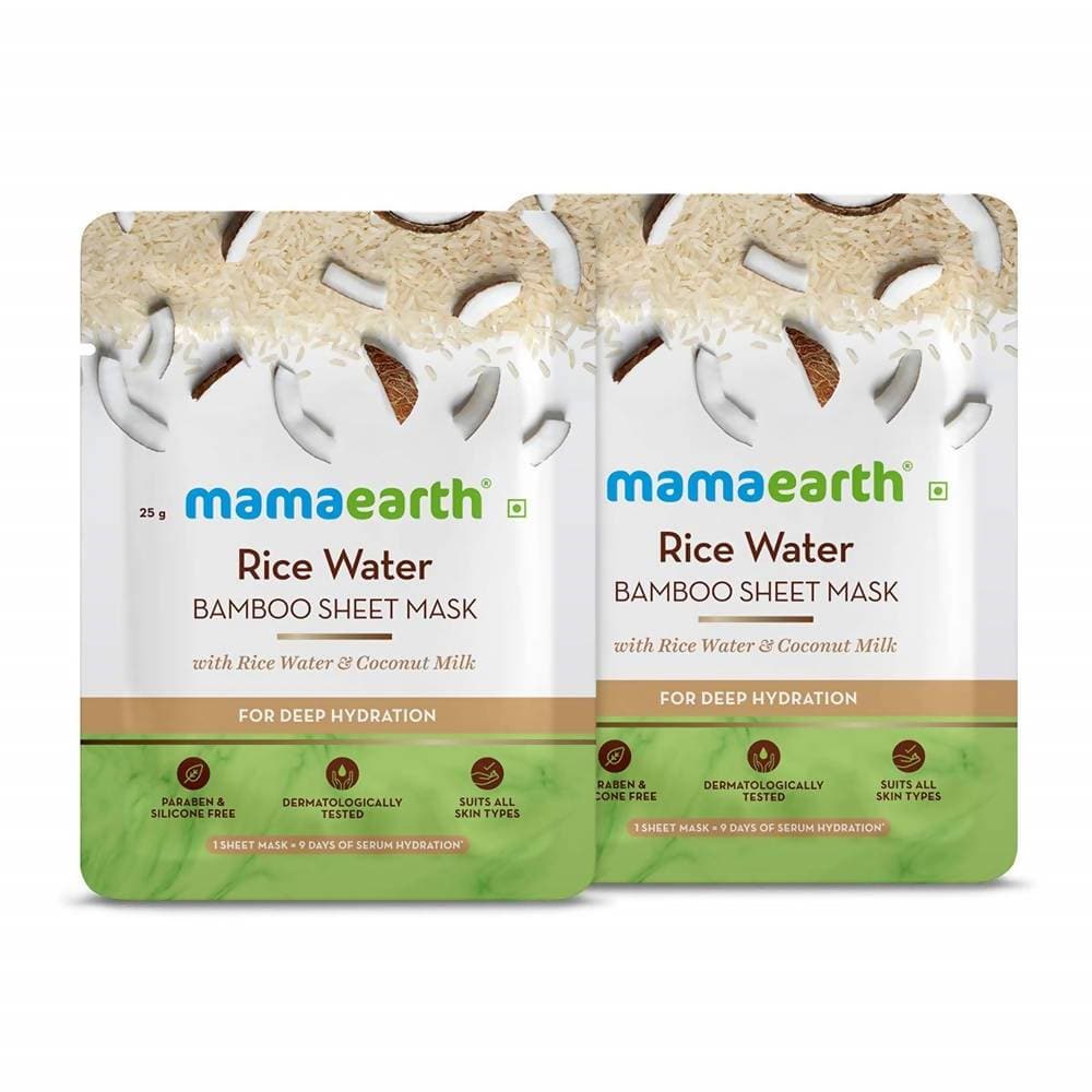 Mamaearth Rice Water Bamboo Sheet Mask Mamaearth Rice Water Bamboo Sheet Mask
