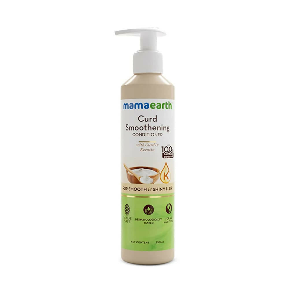 Mamaearth Curd Smoothening Conditioner for Smooth & Shiny Hair - Safuron