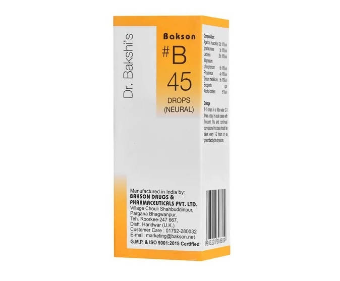 Bakson's Homeopathy B45 Drops - Limited Time Offer Bakson's Homeopathy B45 Drops - Limited Time Offer