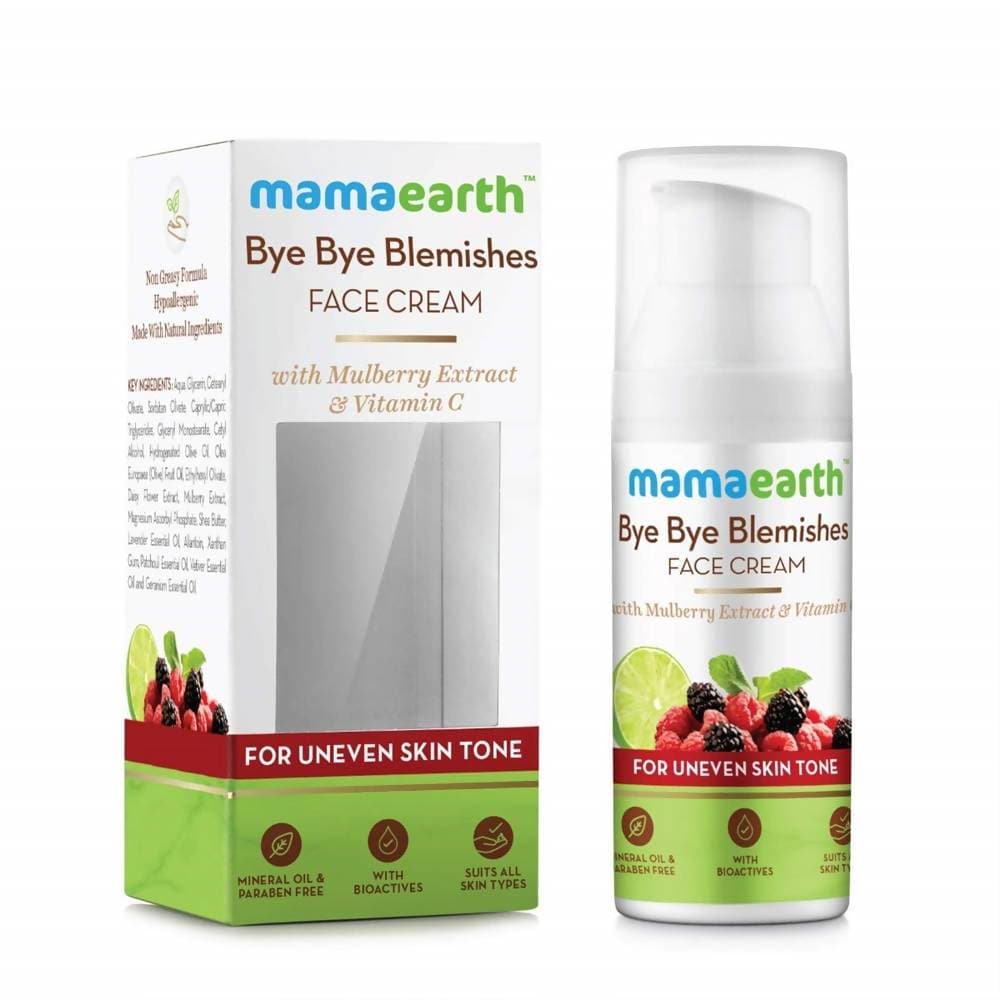 Mamaearth Bye Bye Blemishes Face Cream For Uneven Skin Tone Mamaearth Bye Bye Blemishes Face Cream For Uneven Skin Tone