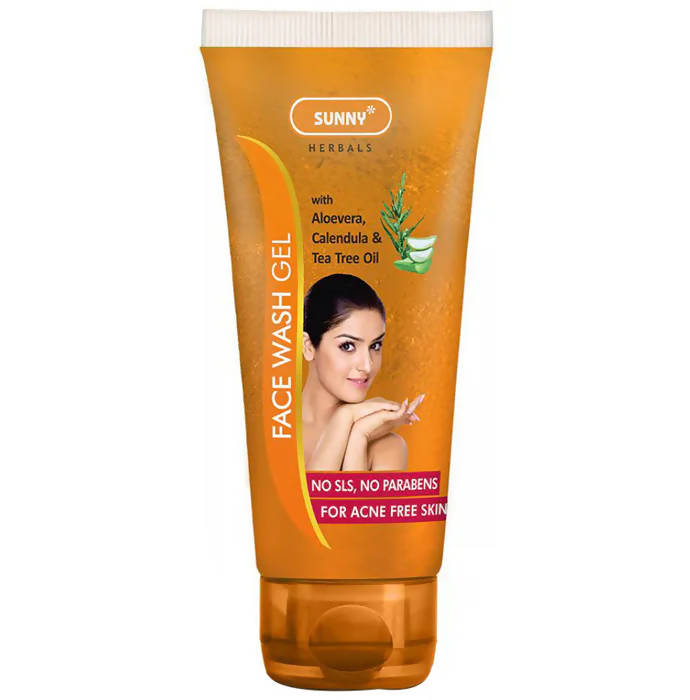 Bakson's Sunny Herbals Face Wash Gel With Aloevera, Calendula & Tea Tree Oil - Safuron Naturals