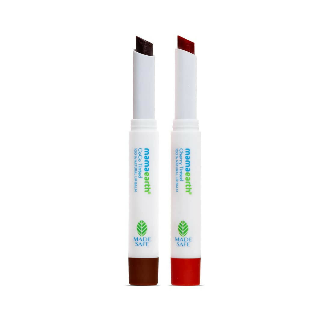 Mamaearth CoCo and Cherry Tinted 100% Natural Lip Balms - Safuron