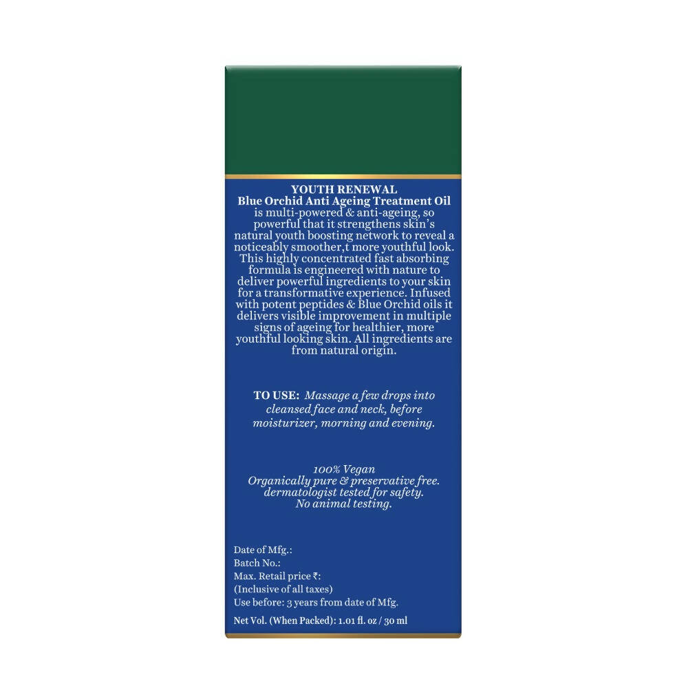 Biotique Advanced Organics Youth Renewal Blue Orchid Anti Ageing Treatment Oil Biotique Advanced Organics Youth Renewal Blue Orchid Anti Ageing Treatment Oil