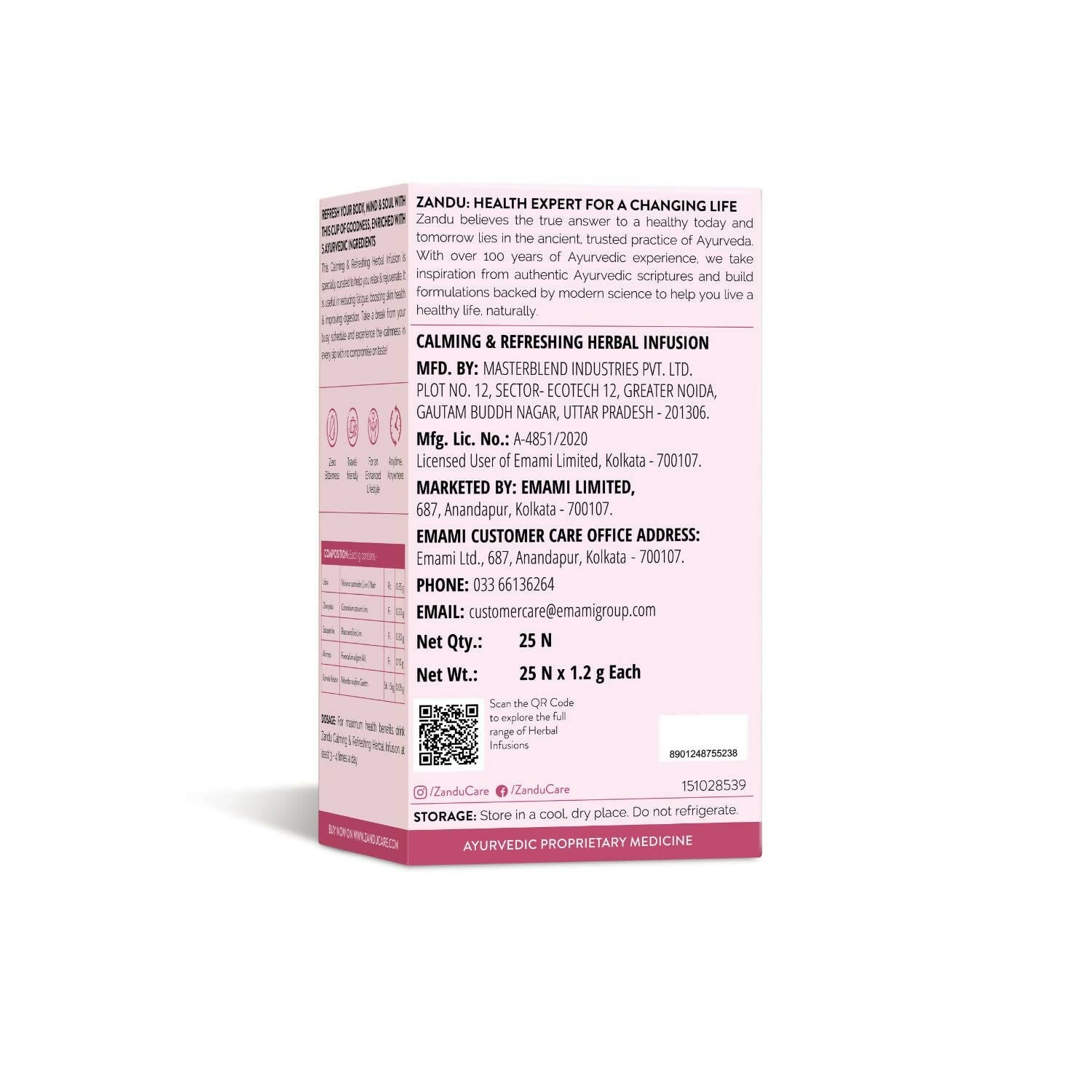 Zandu Calming & Refreshing Herbal Infusion Zandu Calming & Refreshing Herbal Infusion