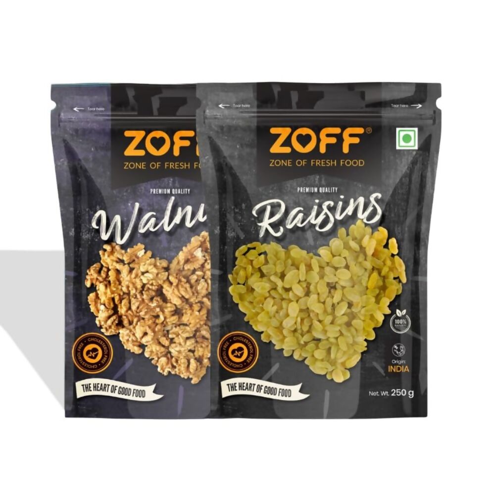 Zoff Premium Raisins & Walnuts Combo Zoff Foods