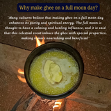 Tatsat Full Moon Day Ghee From Forest Gazing Amruth Mahal A2 Cows | Pure A2 Ghee, Natural & Healthy, Non-GMO Tatsat
