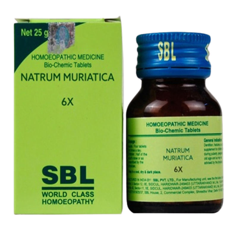 SBL Homeopathy Natrum Muriaticum Tablet 6X SBL Homeopathy Natrum Muriaticum Tablet 6X