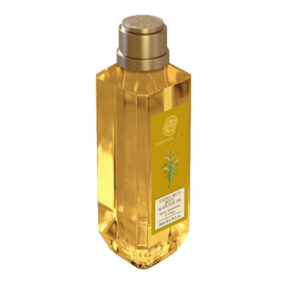 Forest Essentials Extra Rich Body Massage Oil Mysore Sandalwood & Vetiver Forest Essentials Extra Rich Body Massage Oil Mysore Sandalwood & Vetiver