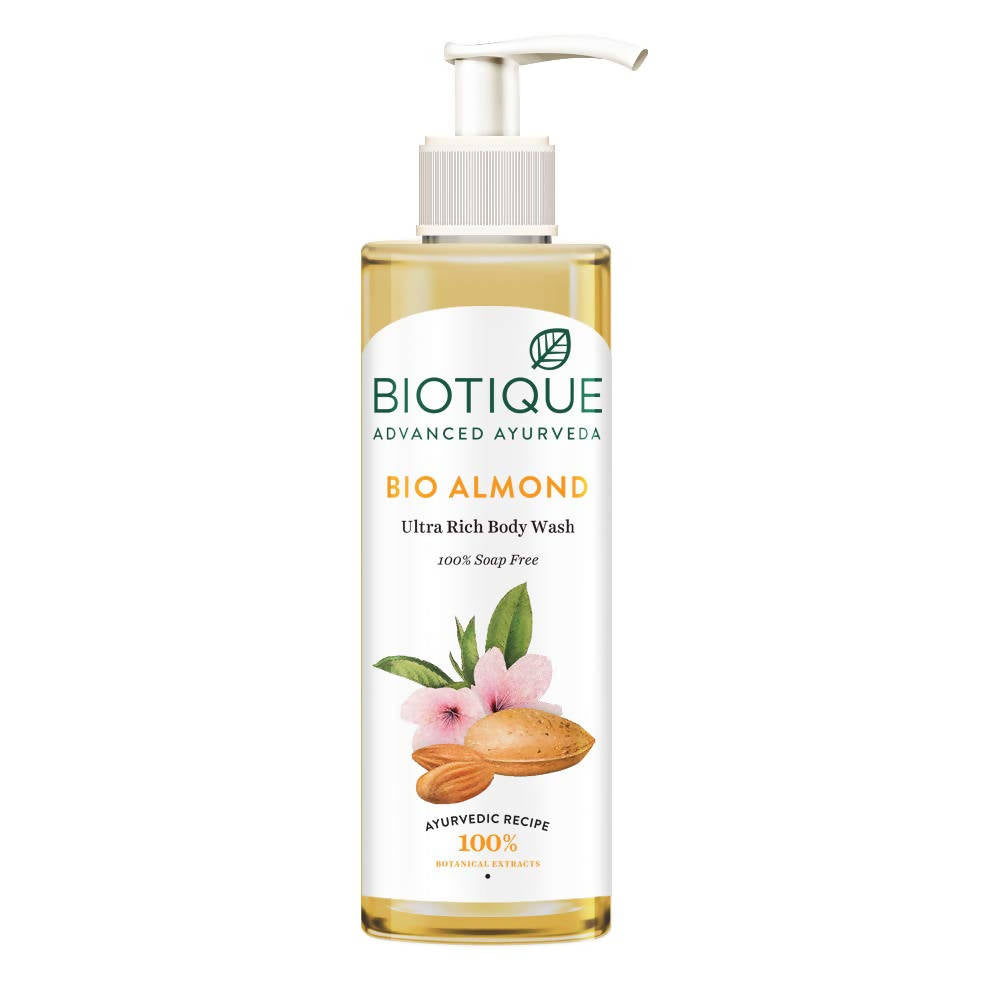 Biotique Advanced Ayurveda Bio Almond Ultra Rich Body Wash - Safuron