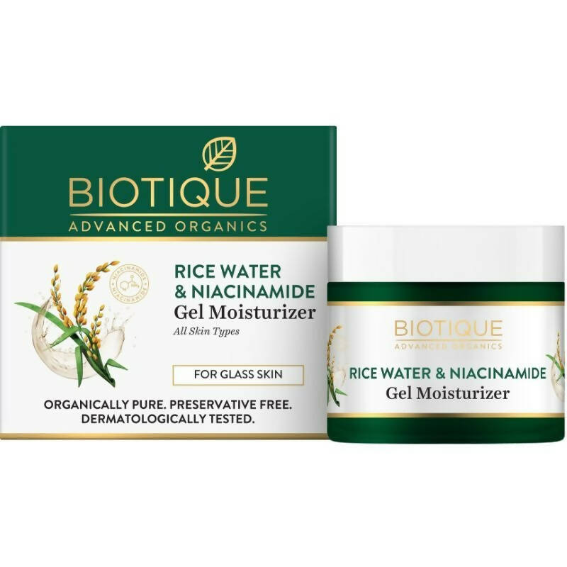 Biotique Advanced Ayurveda Rice Water & Niacinamide Gel Moisturizer - Safuron
