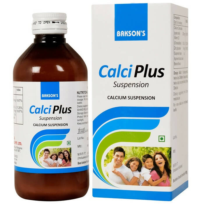 Bakson's Calci Plus Suspension - Safuron Naturals