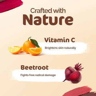 Mamaearth Nourishing Natural Lip Cheek & Eye Tint With Vitamin C & Beetroot-Beet Red Mamaearth Nourishing Natural Lip Cheek & Eye Tint With Vitamin C & Beetroot-Beet Red