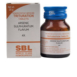 SBL Homeopathy Arsenic Sulphuratum Flavum Trituration Tablets - Safuron