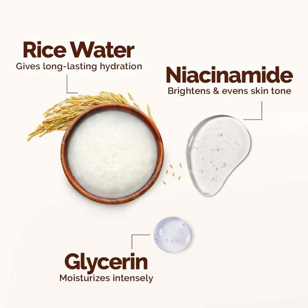 Mamaearth Rice Dewy Bright Light Moisturizing Cream with Rice Water & Niacinamide For Glass-Skin Mamaearth Rice Dewy Bright Light Moisturizing Cream with Rice Water & Niacinamide For Glass-Skin