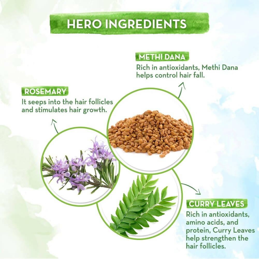 Mamaearth Rosemary Hair Growth Oil with Rosemary & Methi Dana Mamaearth Rosemary Hair Growth Oil with Rosemary & Methi Dana