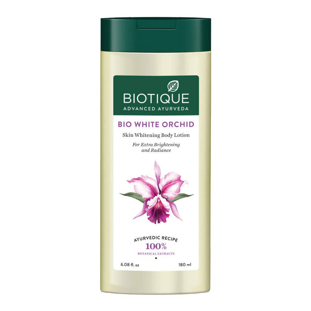 Biotique Advanced Ayurveda Bio White Orchid Skin Whitening Body Lotion  180Ml, Biotique Advanced Ayurveda Bio White Orchid Skin Whitening Body Lotion  180Ml,