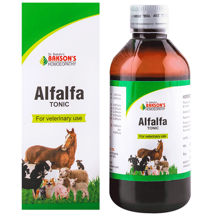 Bakson's Homeopathy Alfalfa Tonic For Veterinary Use - Limited Time Offer