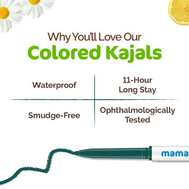 Mamaearth Long Stay Colored Kajal for 11-Hour-Forest Green Mamaearth Long Stay Colored Kajal for 11-Hour-Forest Green