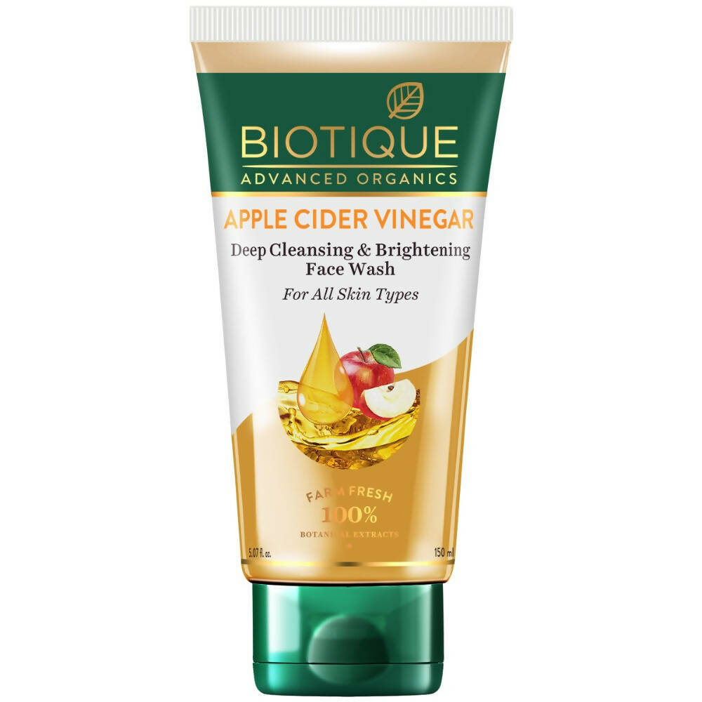 Biotique Apple Cider Vinegar Deep Cleansing & Brightening Face Wash - Safuron