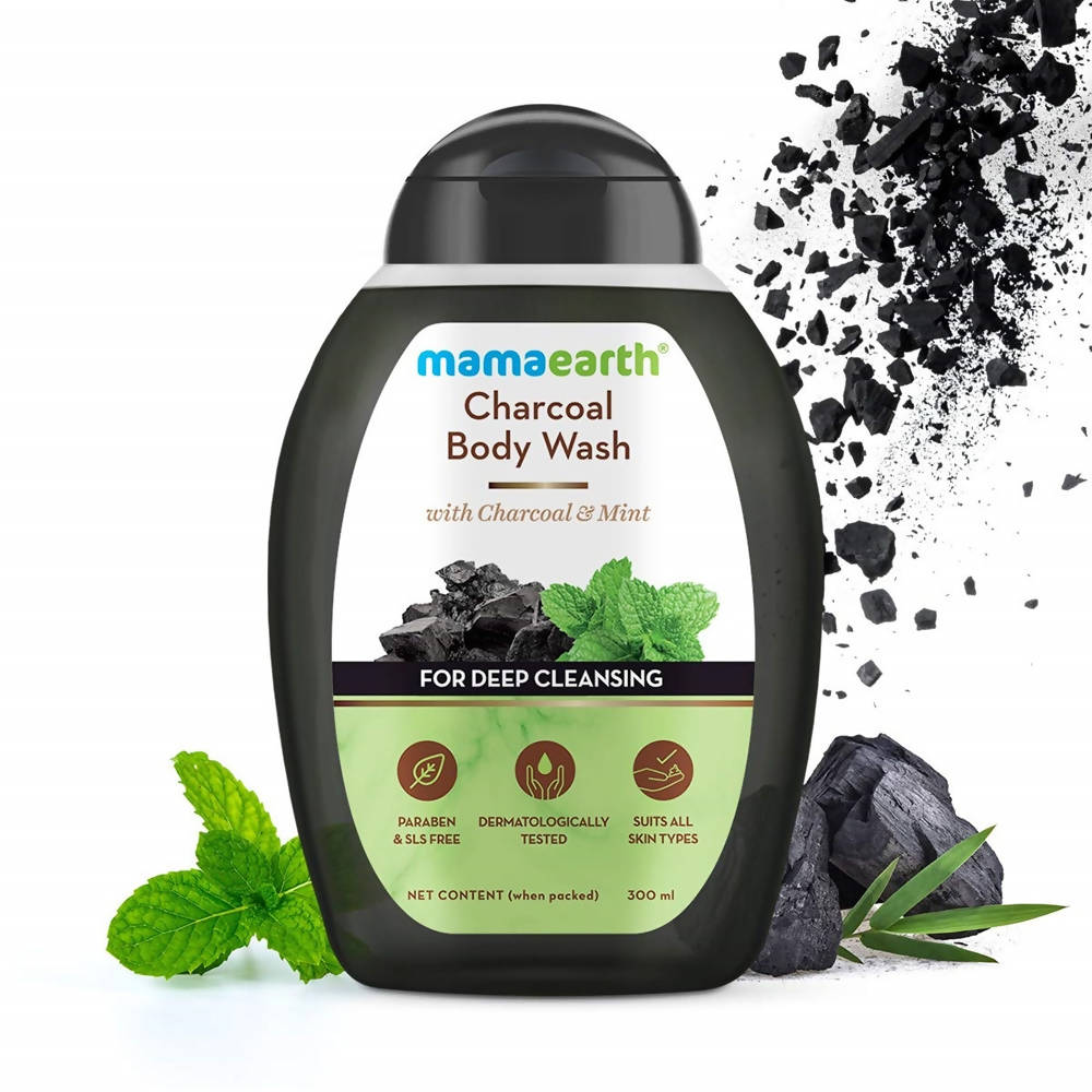Mamaearth Charcoal Body Wash With Charcoal & Mint For Deep Cleansing Mamaearth Charcoal Body Wash With Charcoal & Mint For Deep Cleansing