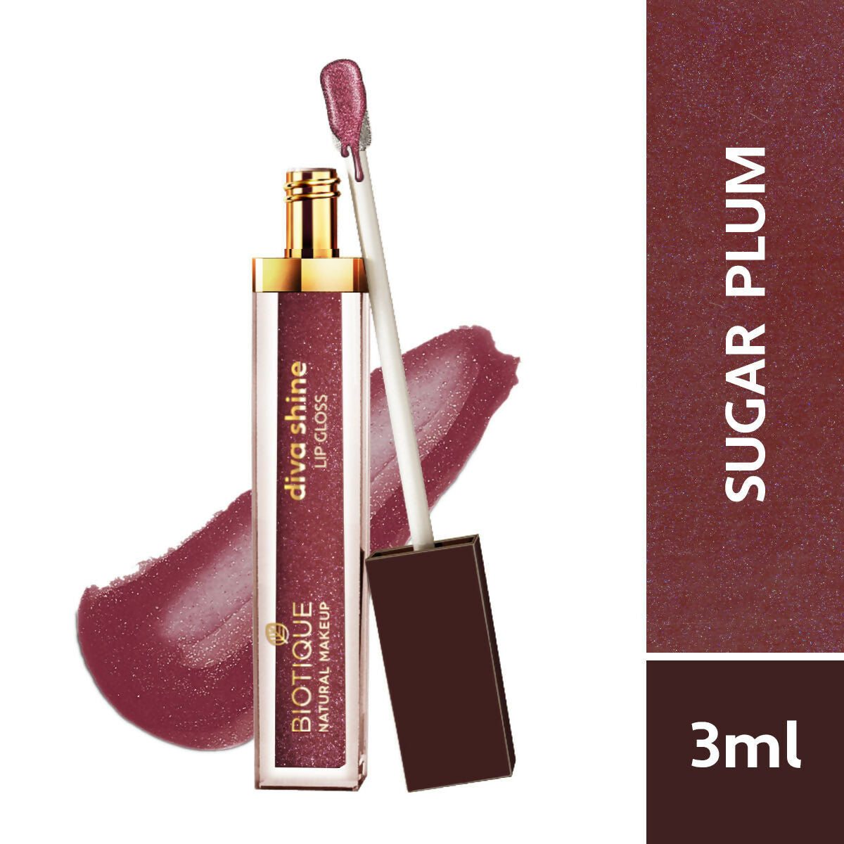 Biotique Diva Shine Lip Gloss - Sugar Pluma Biotique Diva Shine Lip Gloss - Sugar Pluma