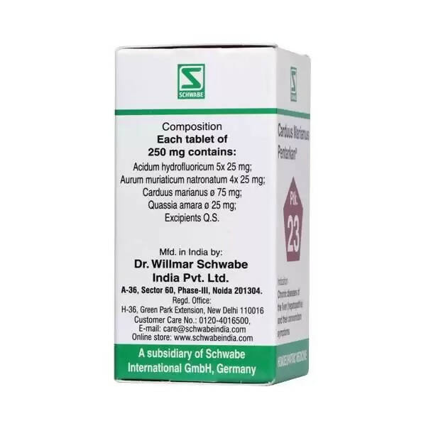 Dr. Willmar Schwabe India Carduus Marianus Pentarkan Ptk 23 Tablets Dr. Willmar Schwabe India Carduus Marianus Pentarkan Ptk 23 Tablets