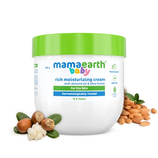 Mamaearth Baby Rich Moisturizing Cream With Almond Oil & Shea Butter Mamaearth Baby Rich Moisturizing Cream With Almond Oil & Shea Butter