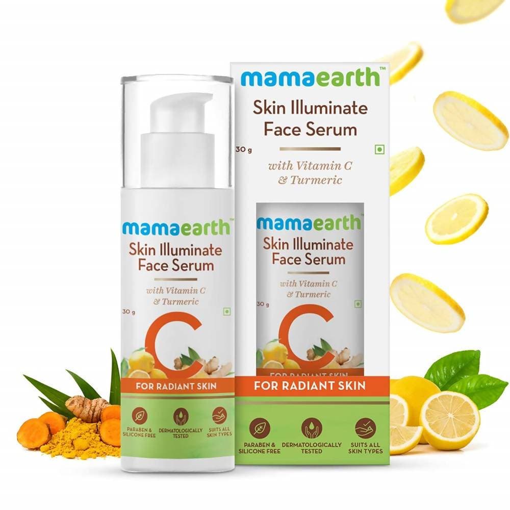 Mamaearth Skin Illuminate Face Serum With Vitamin C & Turmeric For Radiant Skin Mamaearth Skin Illuminate Face Serum With Vitamin C & Turmeric For Radiant Skin