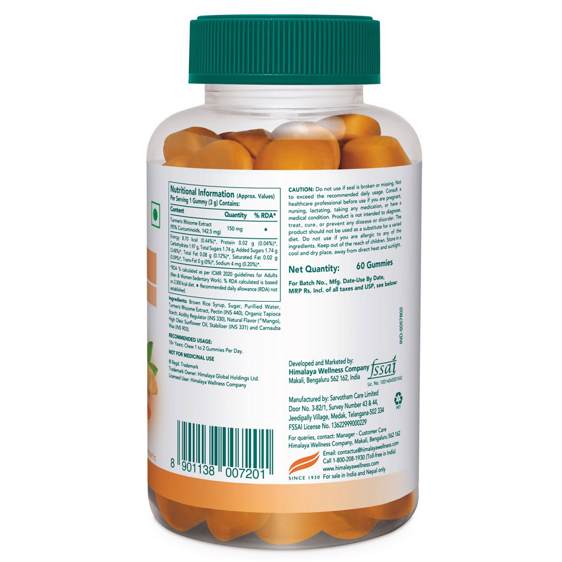 Himalaya Herbals Healthy Turmeric Gummies Himalaya Herbals Healthy Turmeric Gummies