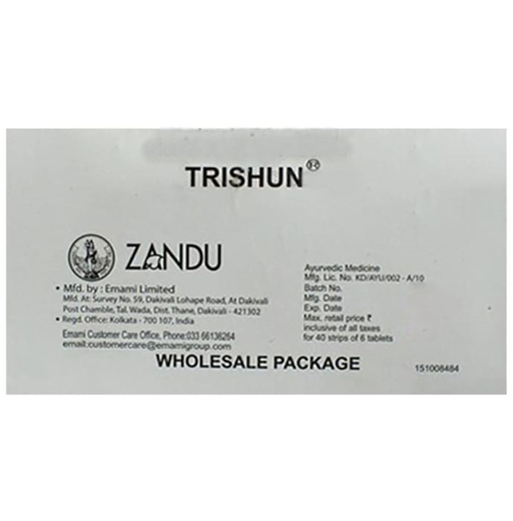 Zandu Trishun Tablets Zandu Trishun Tablets